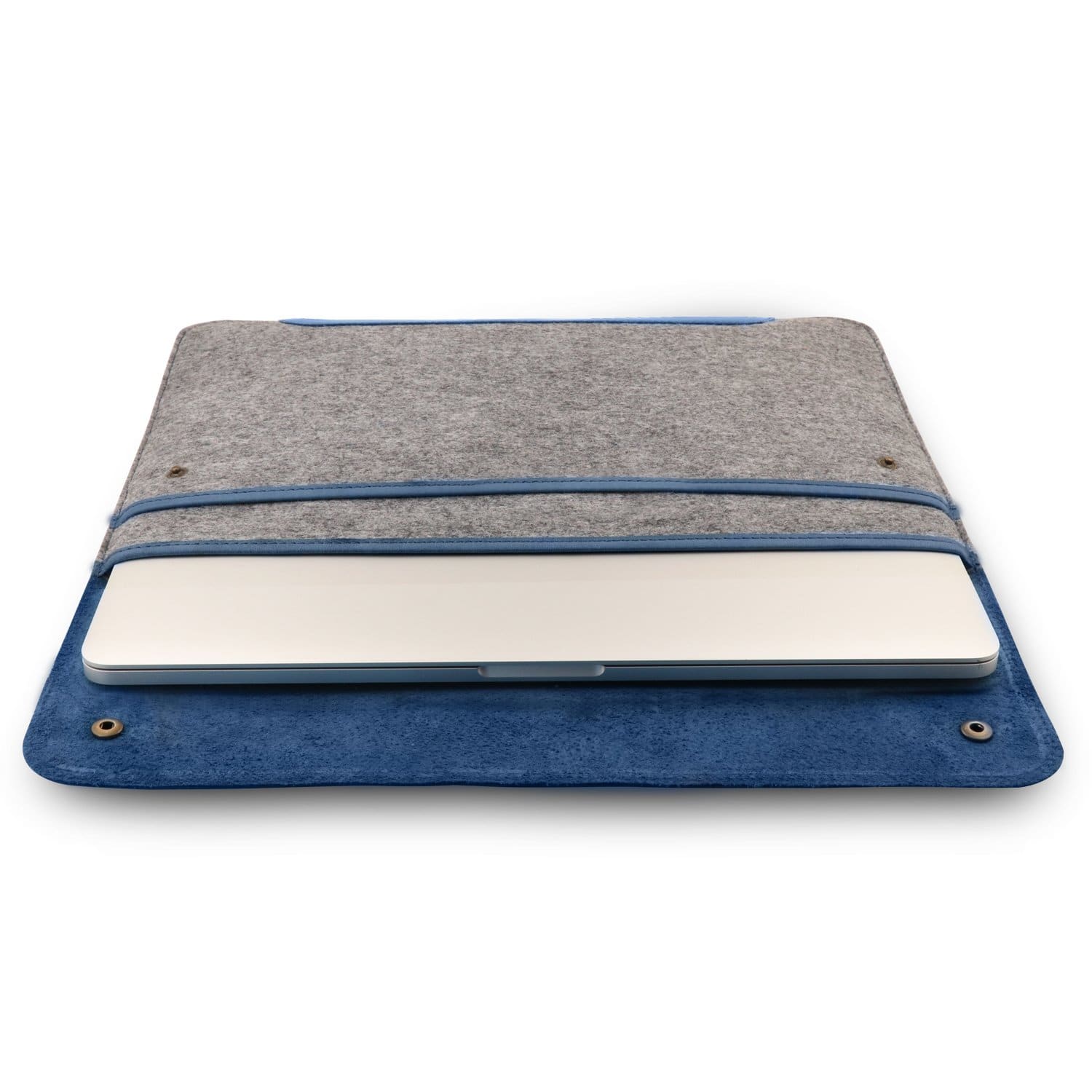 MegaGear Fine Leather and Fleece Sleeve Bag for MacBook Pro, MacBook Air and iPad Case