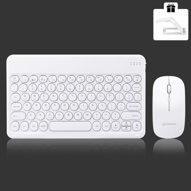 Para iPad Keyboard and Mouse Combo Teclado inal mbrico Bluetooth Tecl